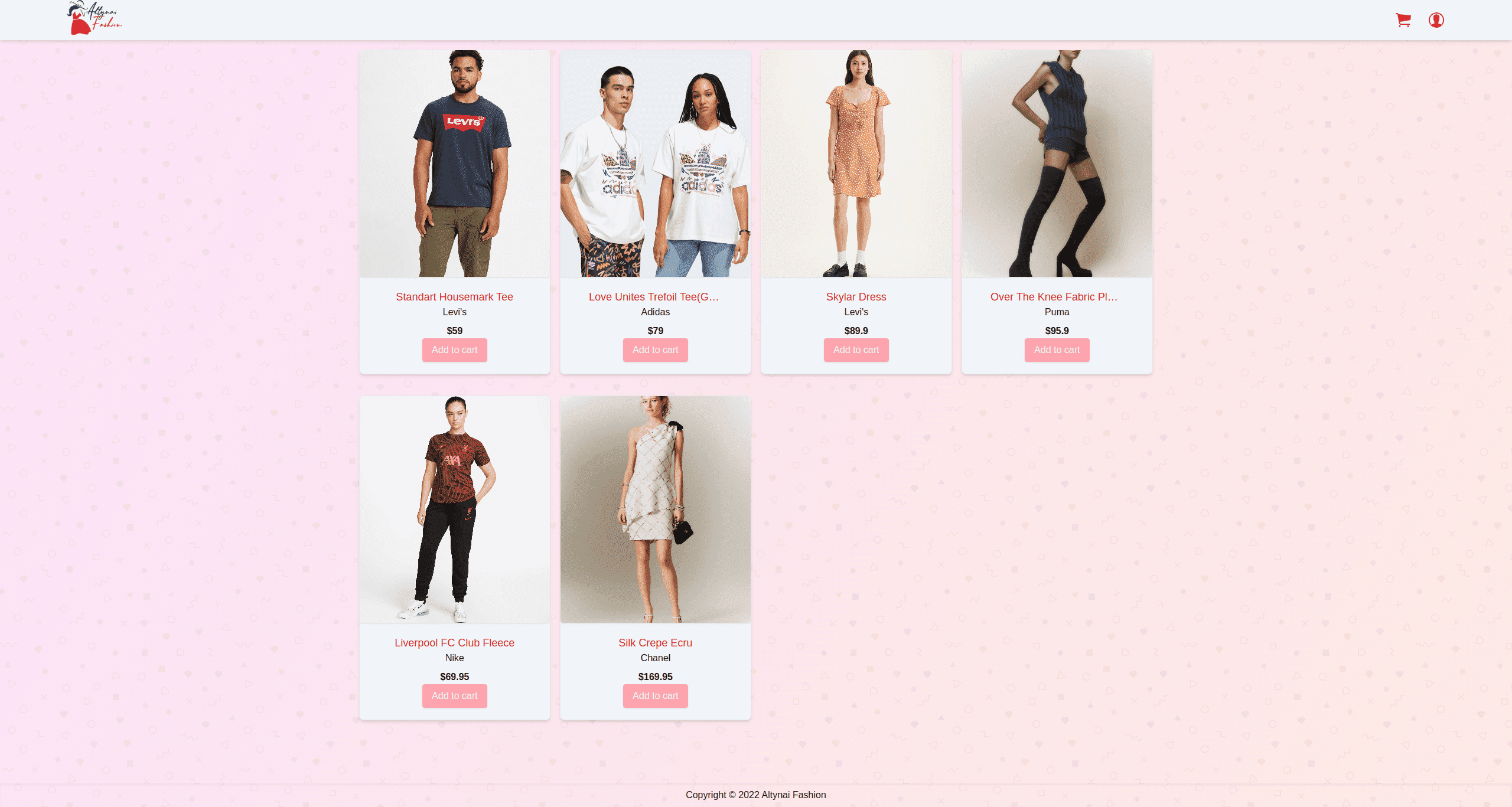 online clothing shop